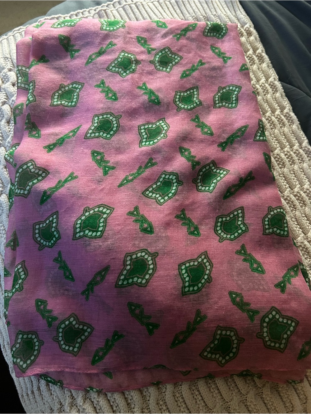 🩷💚Alpha Kappa Alpha Scarf